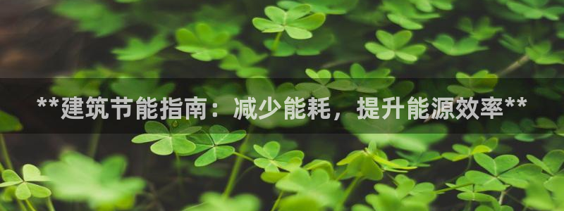 e尊国际娱乐官网下载：**建筑节能指南：减少能耗，提升能源效率**