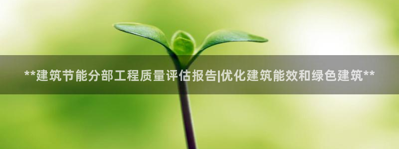 尊亿娱乐国际官网：**建筑节能分部工程质量评估报告|优化建筑能效和绿色建筑**