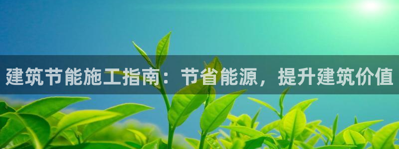 E尊国际：建筑节能施工指南：节省能源，提升建筑价值