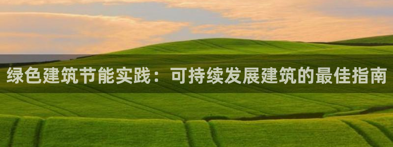 e尊国际官方网站：绿色建筑节能实践：可持续发展建筑的最佳指南