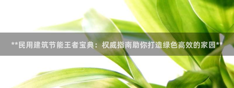 e尊国际娱乐官网下载：**民用建筑节能王者宝典：权威指南助你打造绿色高效的家园**