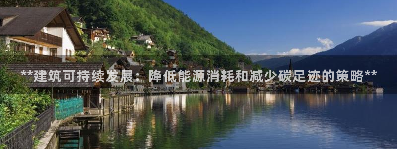 e尊国际平台：**建筑可持续发展：降低能源消耗和减少碳足迹的策略**