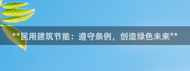e尊国际官网app：**民用建筑节能：遵守条例，创造绿色未来**