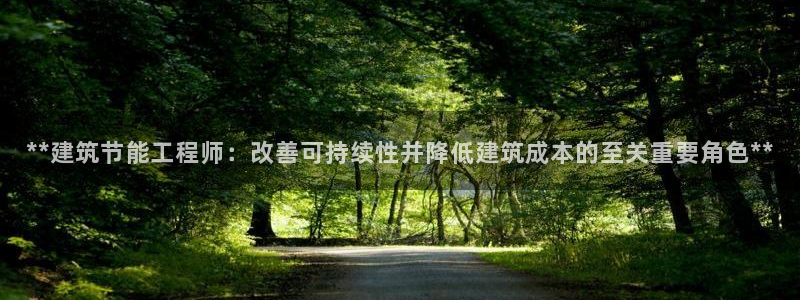 e尊国际娱乐官网地址：**建筑节能工程师：改善可持续性并降低建筑成本的至关重要角色**