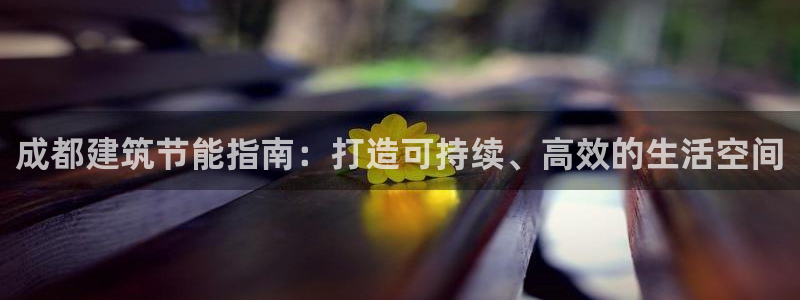 谁知道e尊国际的网址：成都建筑节能指南：打造可持续、高效的生活空间