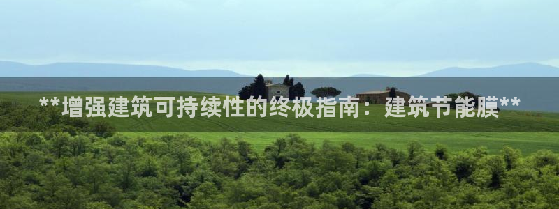 E尊国际网站：**增强建筑可持续性的终极指南：建筑节能膜**