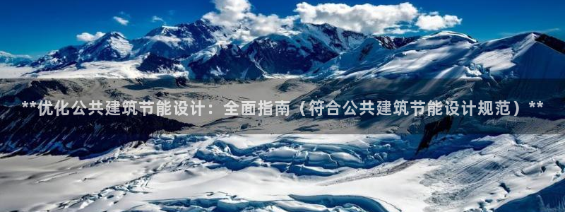 e尊国际是干什么的：**优化公共建筑节能设计：全面指南（符合公共建筑节能设计规范）**
