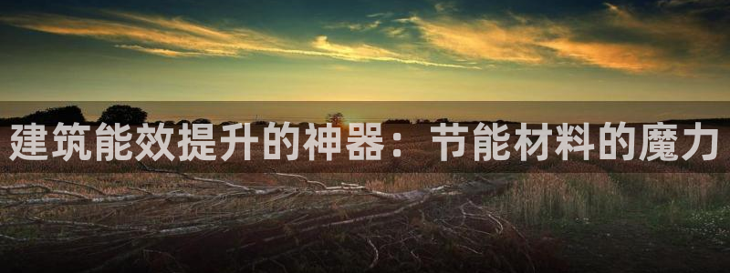 e尊国际官网app：建筑能效提升的神器：节能材料的魔力