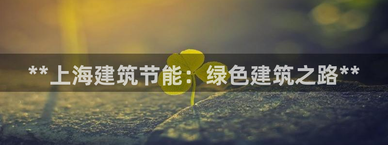 尊亿游戏国际官网：**上海建筑节能：绿色建筑之路**