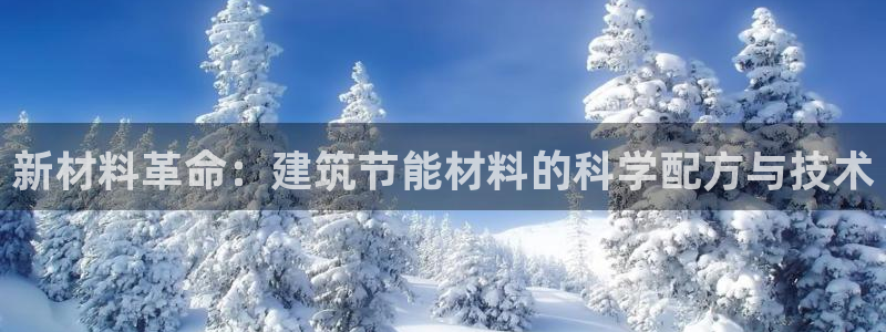 e尊国际平台：新材料革命：建筑节能材料的科学配方与技术