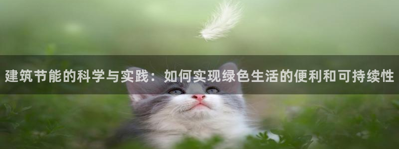 e尊电竞：建筑节能的科学与实践：如何实现绿色生活的便利和可持续性