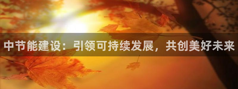 谁知道e尊国际的网址：中节能建设：引领可持续发展，共创美好未来