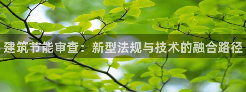e尊体育：建筑节能审查：新型法规与技术的融合路径