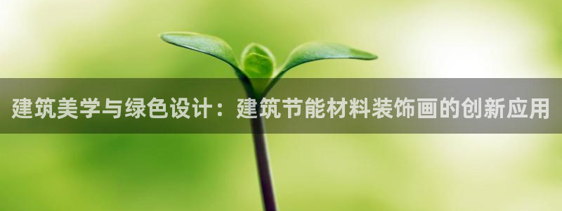 e尊国际客服：建筑美学与绿色设计：建筑节能材料装饰画的创新应用