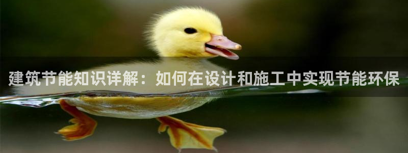 e尊国际平台：建筑节能知识详解：如何在设计和施工中实现节能环保
