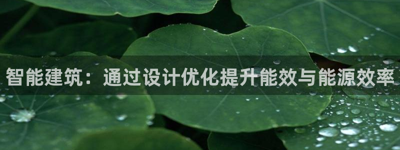 E尊国际：智能建筑：通过设计优化提升能效与能源效率