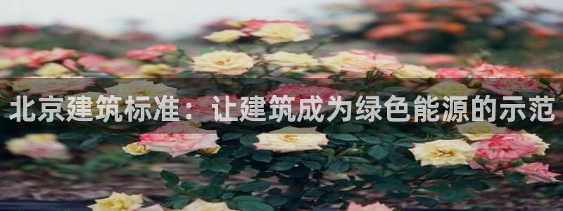 e尊国际网址：北京建筑标准：让建筑成为绿色能源的示范