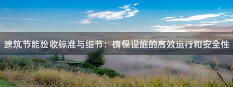 e尊国际地址：建筑节能验收标准与细节：确保设施的高效运行和安全性